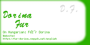 dorina fur business card